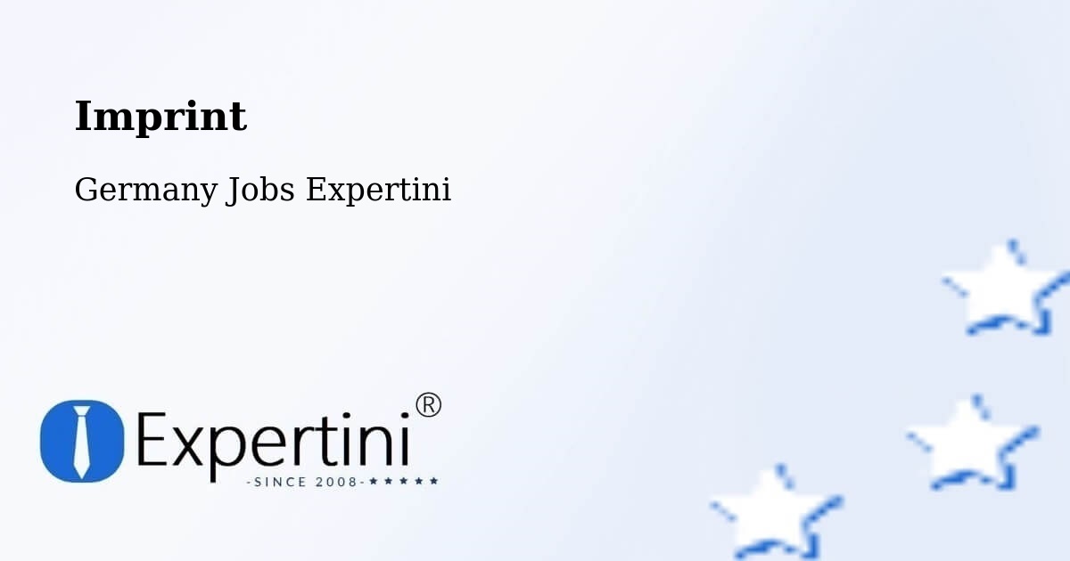 Imprint – Darmstadt - Germany Jobs Expertini